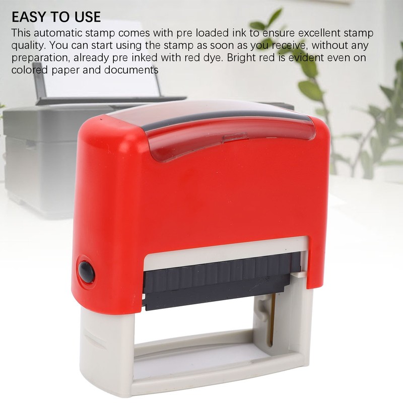 Self Inking Stamp Custom Date Number Letter Symbol Comb Automatic Press Spare gallery