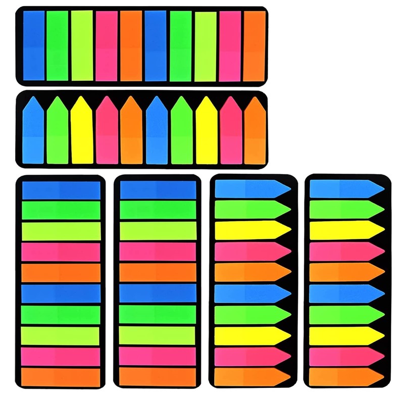 3000 Pcs Colored Sticky Note Index Tabs Page Marker Flags for Books Notebooks