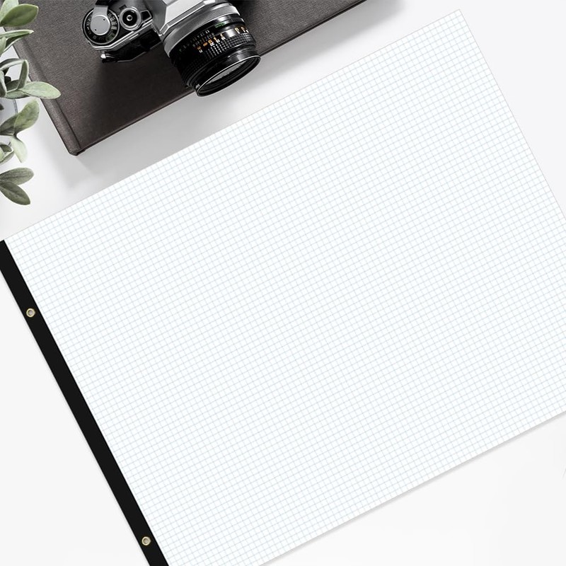 Large Graph Paper - 22" x 17" Grid Paper, 50 Sheets/100 Pages, 4"x4" Grid Pad gallery