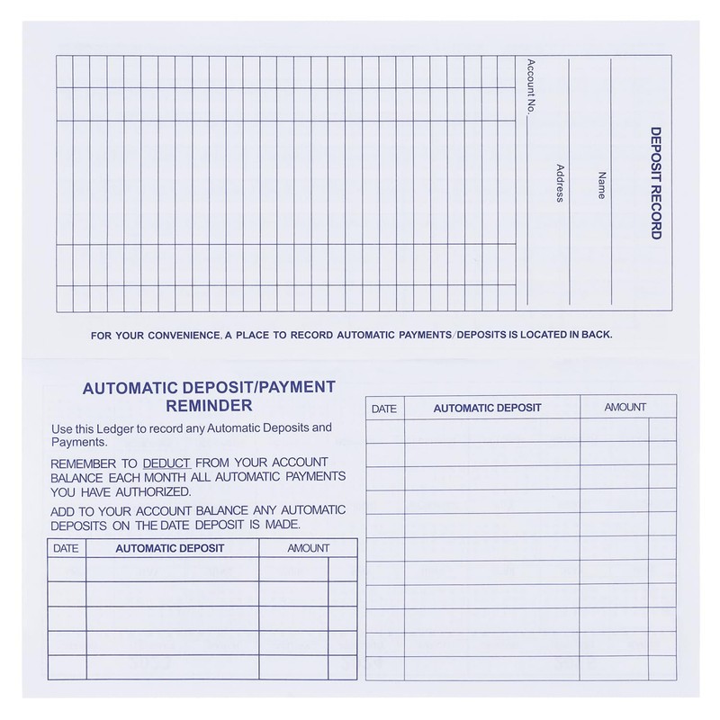 20 Pack Checkbook Register, Check Registers for Personal, Blank Ledger Transa... gallery