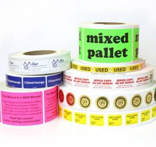 1,000 Rectangle Custom Printed Labels .75″ x 2.5″ Business Stickers, on a roll