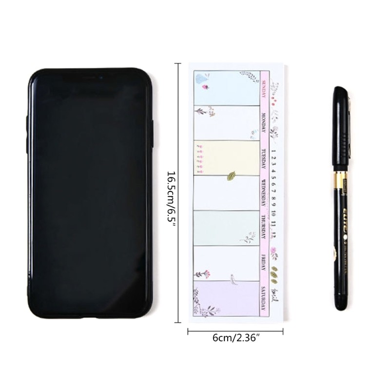 Quality Schedule Notepad Weekly Planning Pad Randomly Selected Design 40page gallery