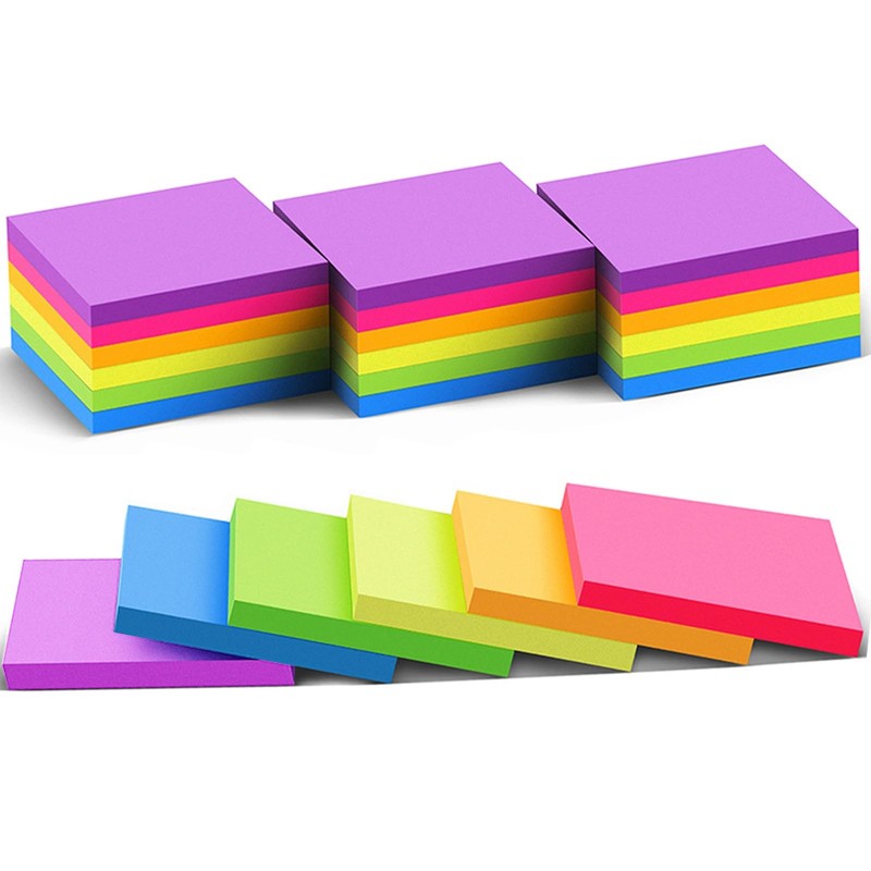 (24 Pack) Sticky Notes 3×3 in Post Bright Stickies Colorful Super Sticking Po…