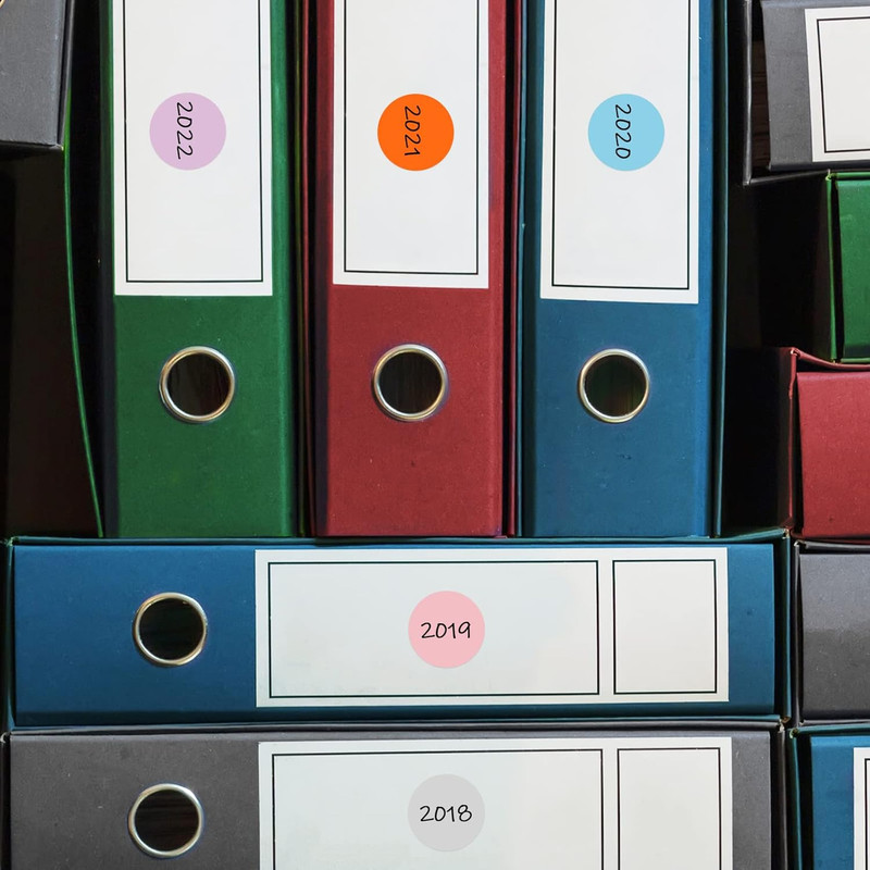 15000 Pcs 3/4 in round Color Coding Labels Roll Adhesive Solid Colors Dot Sticke gallery
