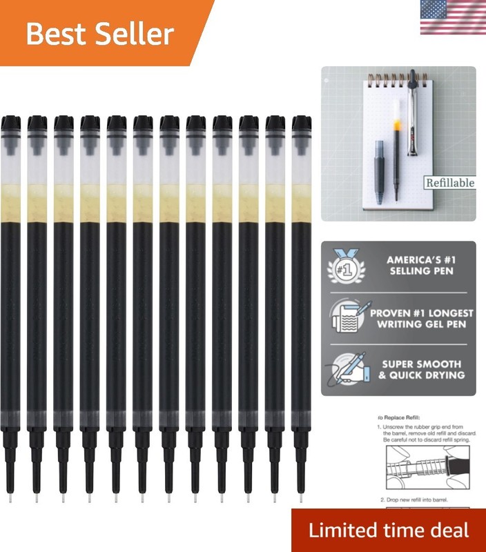 Pen Precise V5 RT Liquid Rollerball Ink Refill for Retractable Pens, Extra Fi…
