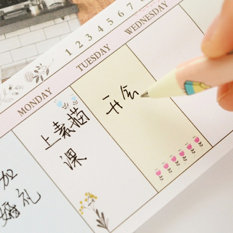 Quality Schedule Notepad Weekly Planning Pad Randomly Selected Design 40page gallery