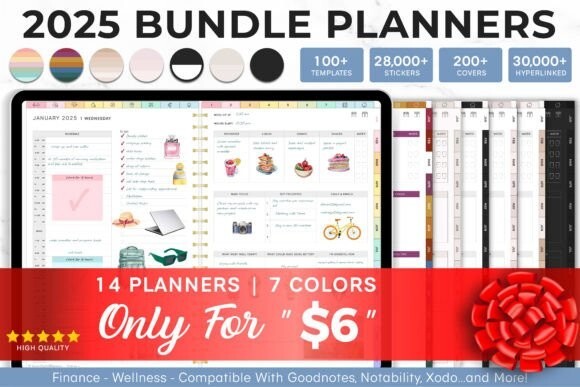 Digital Planner, GoodNotes Planner, iPad Planner, Notability Planner, Daily Week