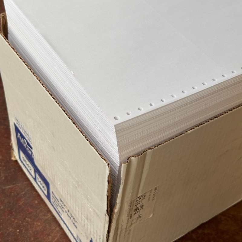 Alliance 9542 Continuous Feed Computer Paper, 9-1/2" x 5-1/2", White, 20 lb, 54 gallery