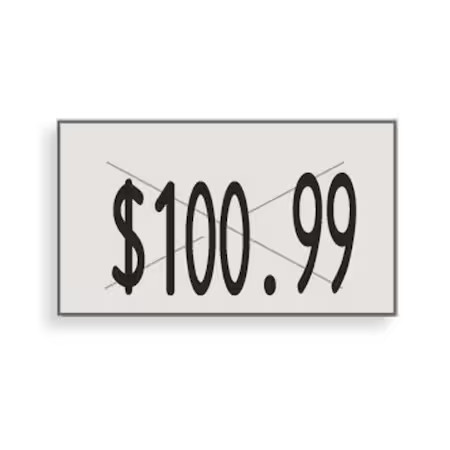 Garvey 90947 Labels, Removeable, 1-Line, Wht, Pk16