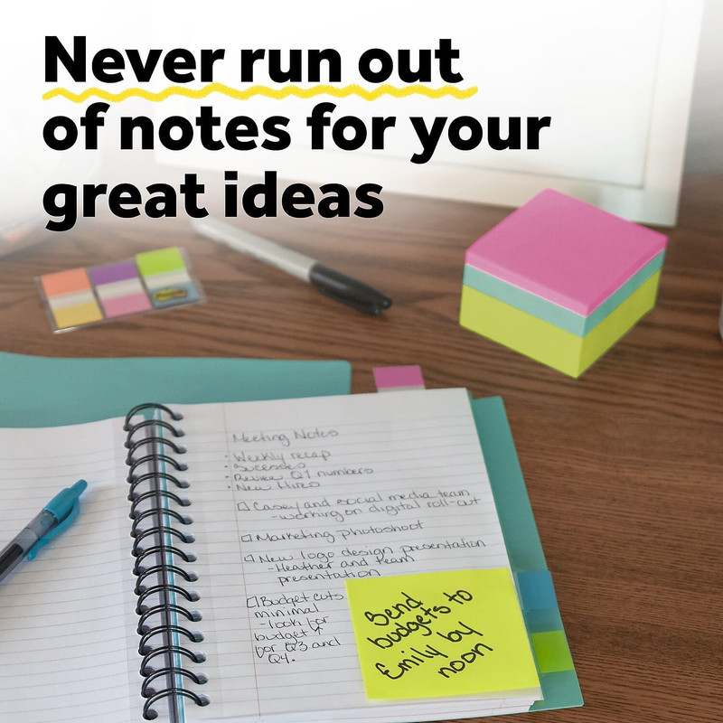 ® Notes Cube, 400 Total Notes, 3" X 3", Bright Colors gallery
