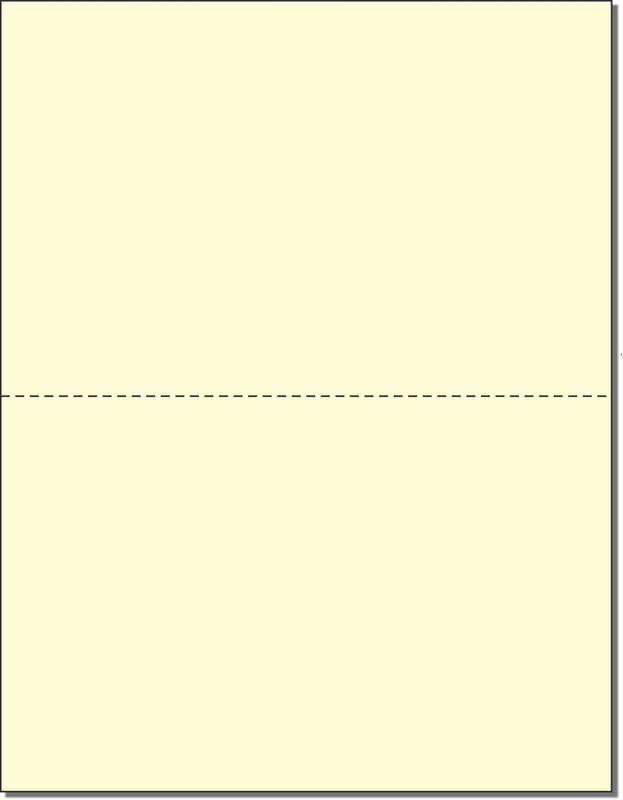 – Pack of 500 Sheets, 8-1/2 X 11″ Letter Size Perforated Paper (Canary, Perf @ 5