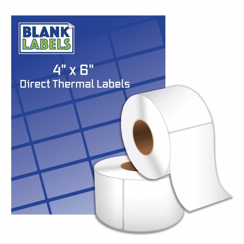4 Rolls 4×6 Direct Thermal Labels Rolls of 250 / 1000. For Eltron Zebra 2844 450