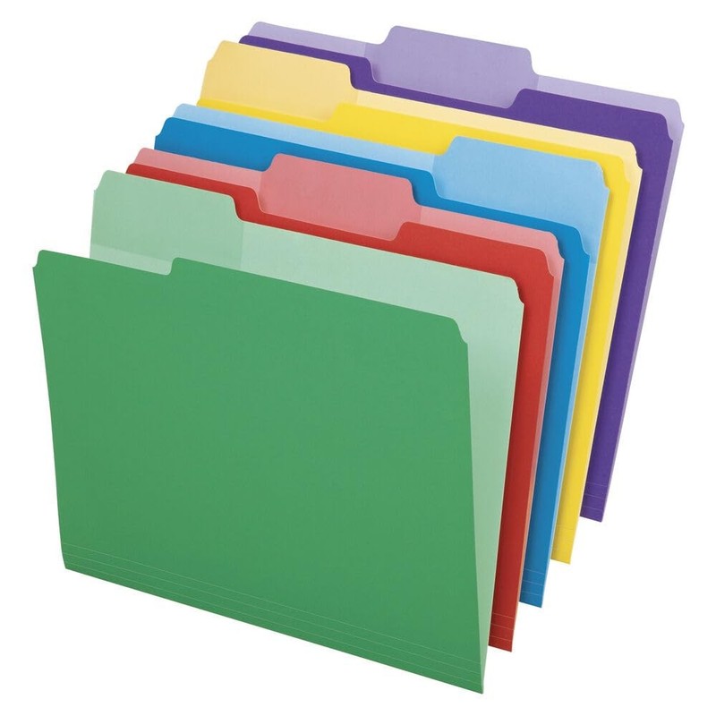 Colored File Folders, 30 Pack, Letter Size (8.5" x 11"), Erase Ballpoint Pen ...
