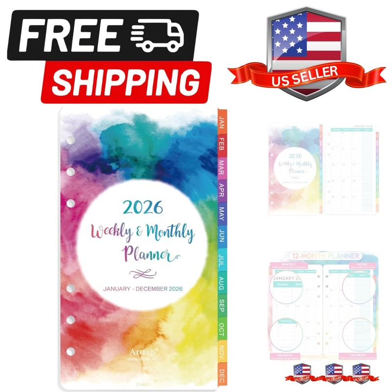 2026 Planner Refills – Planner Refills 2026, Weekly and Monthly Calendar from…