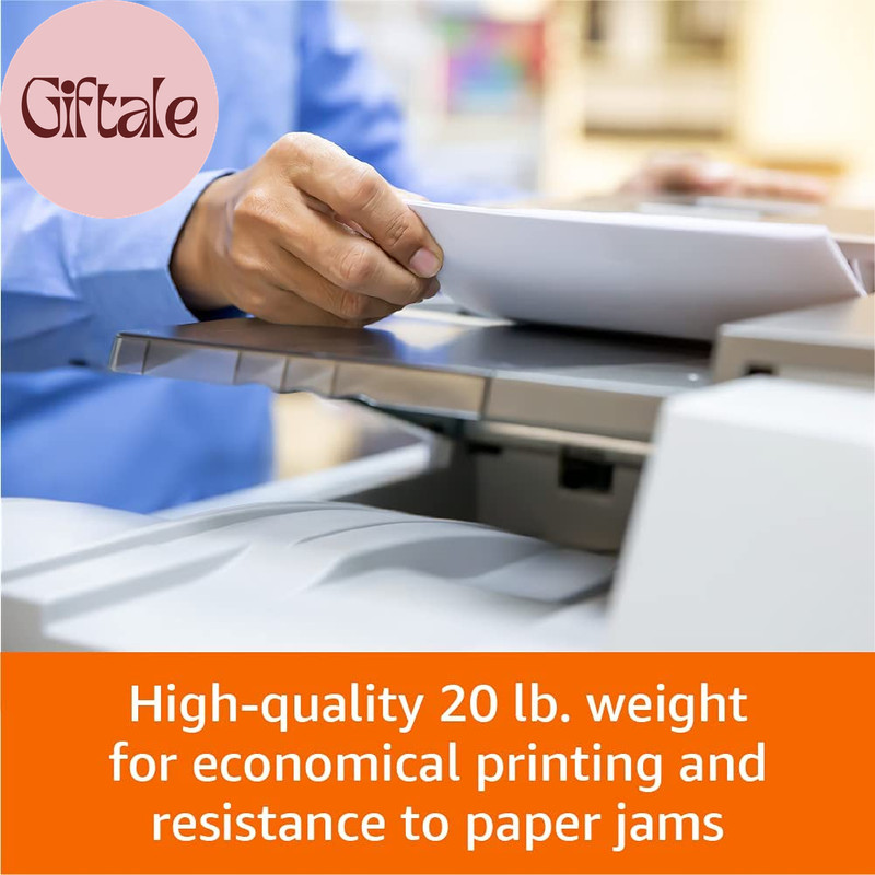 Multipurpose Copy Printer Paper, 20 Lb, 8.5 X 11 Inches, 3 Reams (1,500 Sheets), gallery