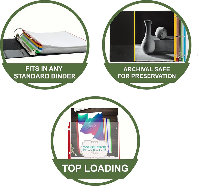SAMSILL Colored-Edge Sheet Protector Family gallery