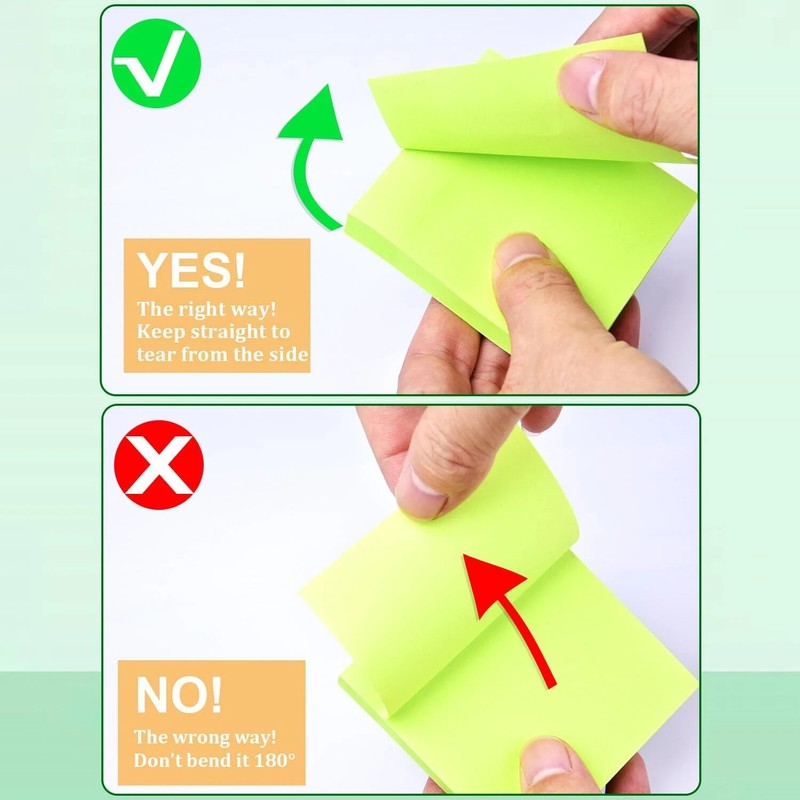 18 Pack Sticky Notes 3”X3”Bright Colors Self-Stick Note Pads, 9 Colors gallery