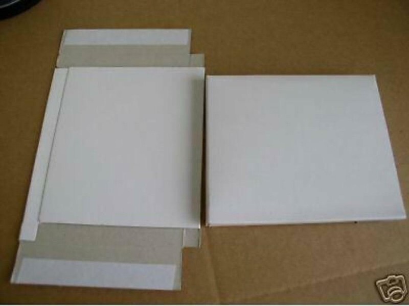 20 PCS NEW WHITE CARDBOARD MAILERS FOR 10.4MM CD JEWEL CASE, NO ADHESIVE, JS30
