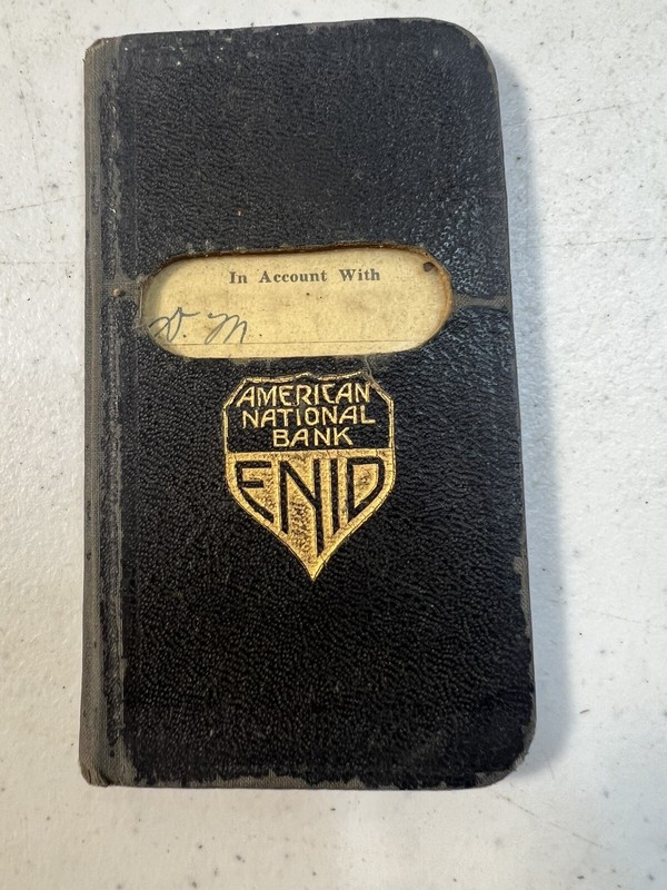 Enid OK – American National Bank – Check Register 1923 – 1942