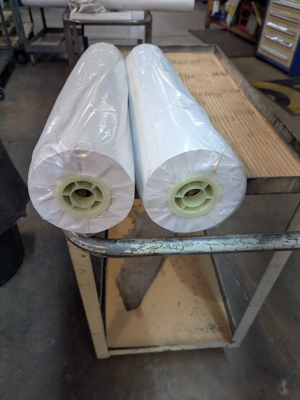 2 Rolls 24" Printer Plotter 150' Each, 2" Core. 10lbs Each gallery