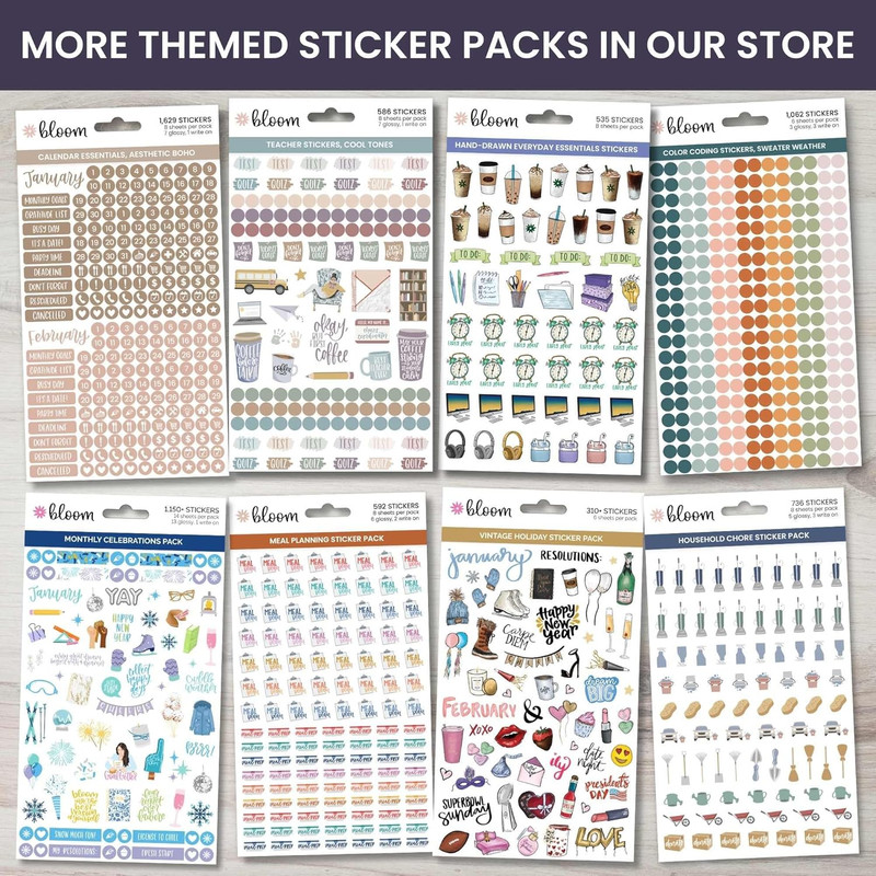 Workday Essentials Planner Stickers - Productivity Variety Pack for Business ... gallery