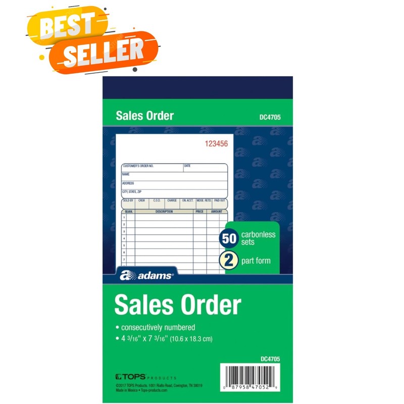 Customized Carbonless Receipt Book – 2-Part, 50 Sets for Organized Invoicing