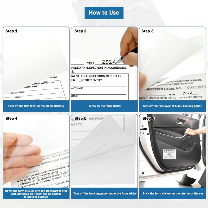 30Pack DOT Annual Vehicle Inspection Forms and Label,30-Pk 3-Ply Annual Vehic... gallery