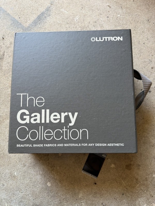 Lutron The Gallery Collection Sample Binder Book, Black Plastic Letter, W-S7