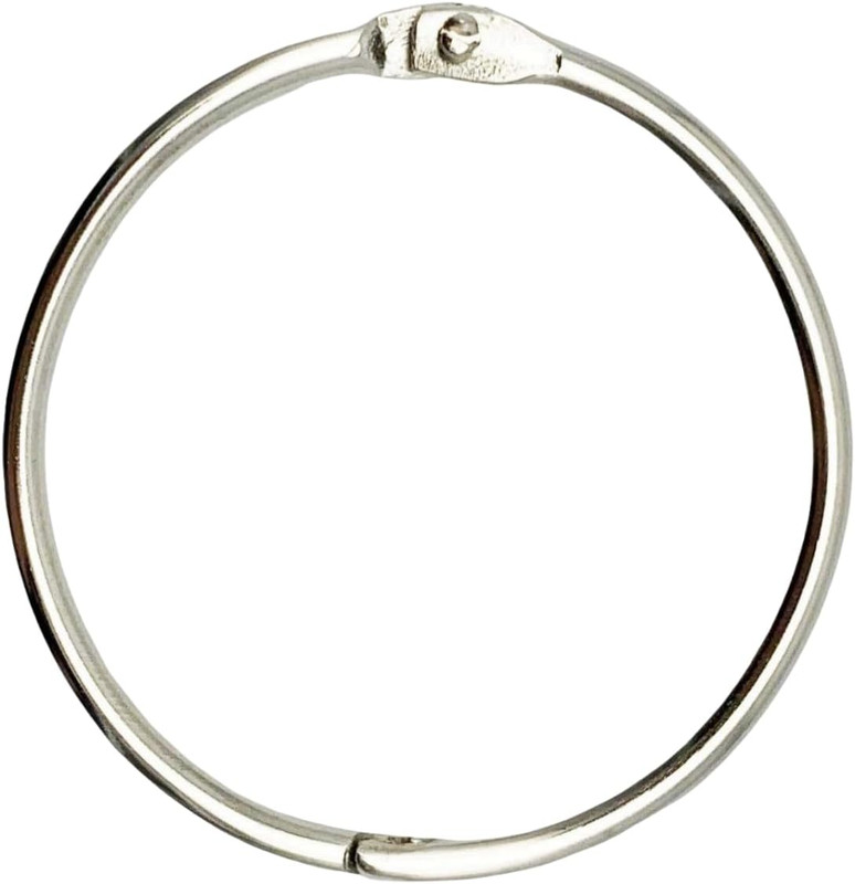 3 Inch Loose Leaf Binder Book Rings, Heavy Duty Nickel Plated Steel