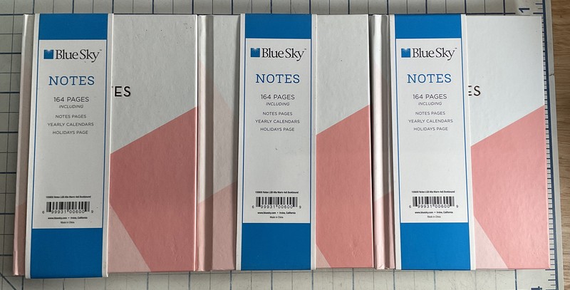 New Journal Notes Notebook Journal 6 X 4″ “Blue Sky” 164 lined pages X 3 pack