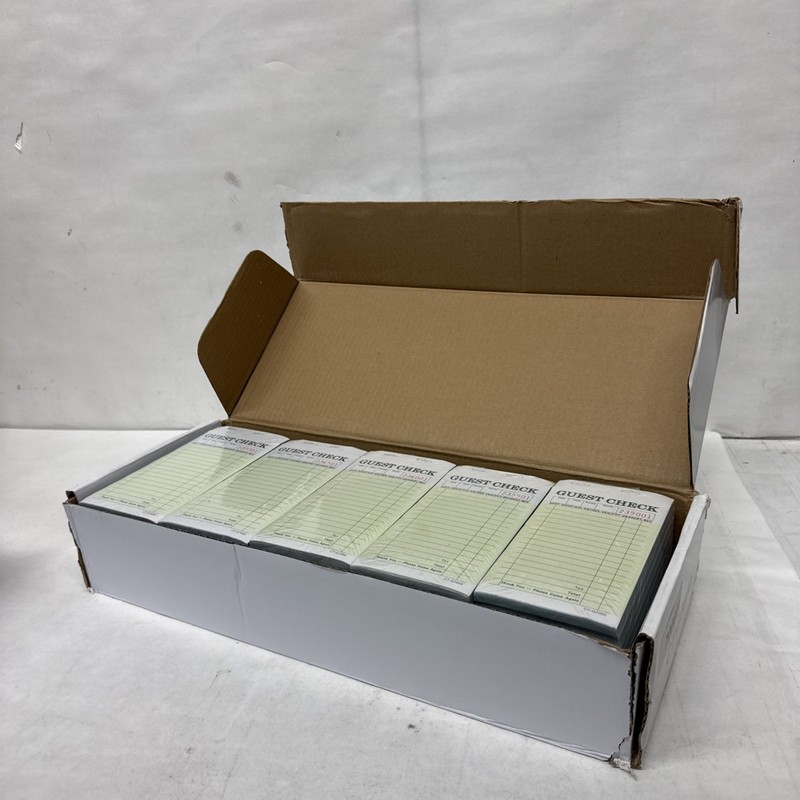 CT-G7000 Guest Checks – 3.5″ × 7″ Single Copy Cardboard - 2500 Count