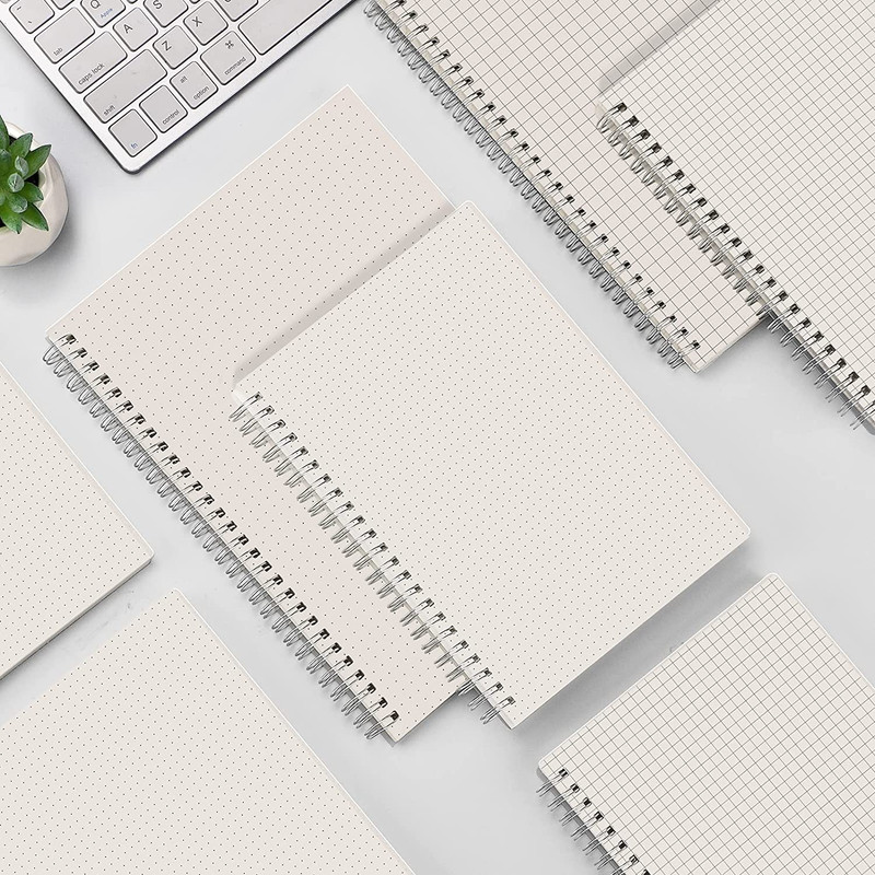 Graph Paper Notebook Spiral 2 Pack - Large B5 Grid Notebook 7.3"X 10", 100GSM Th gallery