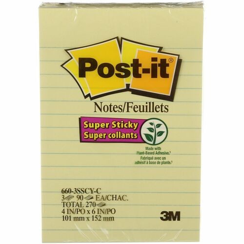 Post it Super Sticky Note 6603SSCY
