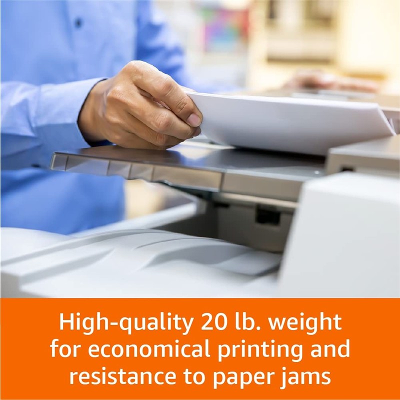 Amazon Basics Multipurpose Copy Printer Paper, 3 Reams | 1500 Sheets, White gallery