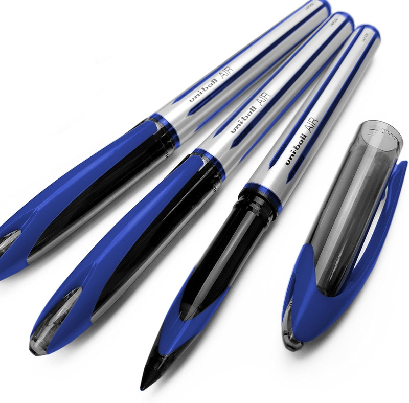 AIR - 0.7Mm Medium Rollerball - Pack of 3 - Blue - UBA-188-L