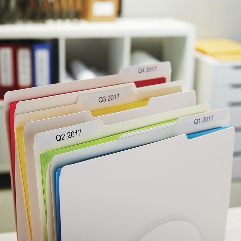 DYMO LW 1-Up File Folder Labels LabelWriter White 9/16 x 3-7/16" 6 Rolls 780 Lab gallery