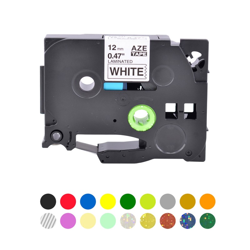 Compatible with Brother 9mm 0.35″ TZe TZ 121 221 421 521 621 721 Label Tape