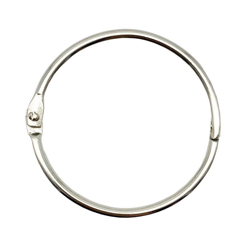 KTOJOY 2 Inch (15 Pack) Loose Leaf Binder Book Rings, with Metal Nickel Plated