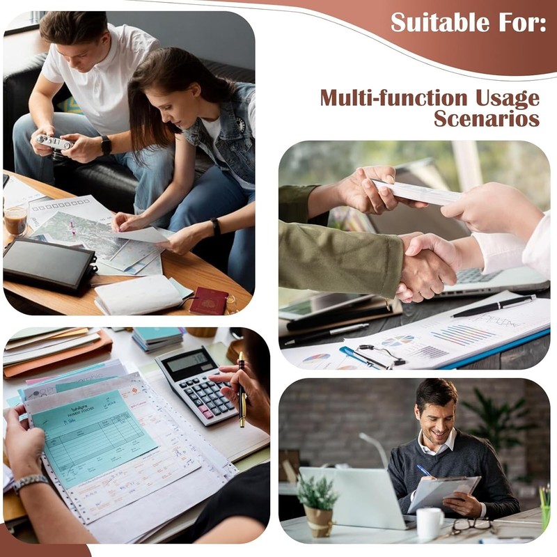 Pu Leather 3 Rings Check Binder for End-Stub Deskbook Checks3 Ring Business gallery