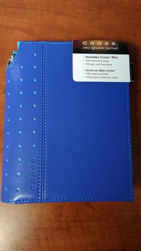 Cross Signature Journal with Pen, 6″ x 5″, Small Blue