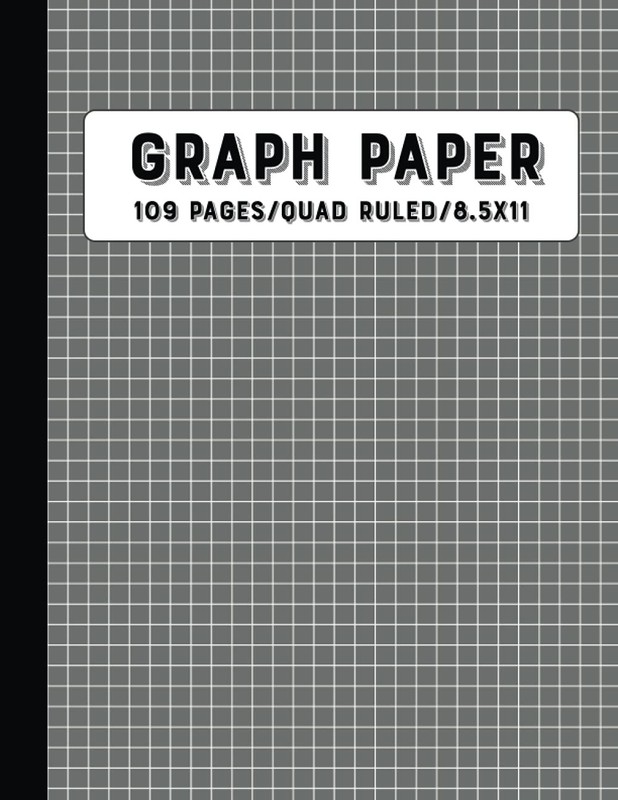 Graph Paper Composition Notebook: Grid Paper, Quad Ruled, 109 Sheets, 8.5×11