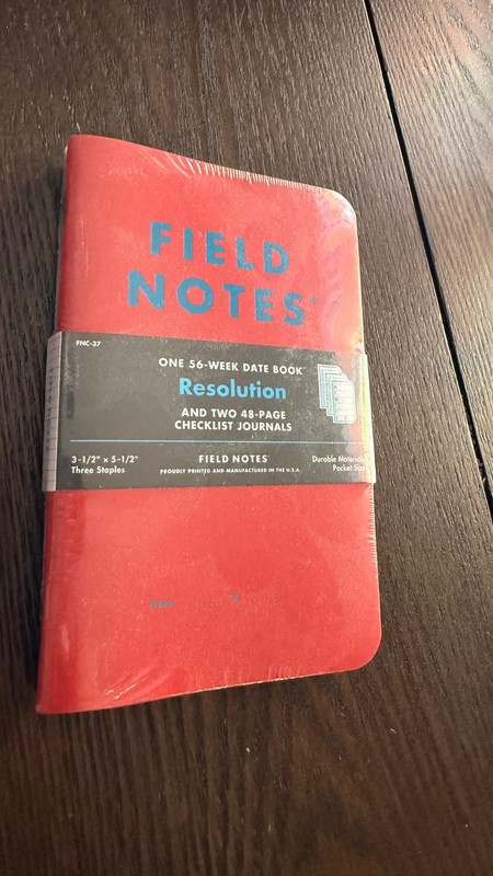 Field Notes FNC-37 "Resolution" 3-pack *SEALED* NEW