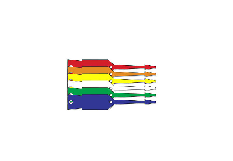 Self Lock Arrow Key Tags | Econo Plastic Key Tags | 1000 Tags per pack | Tough gallery