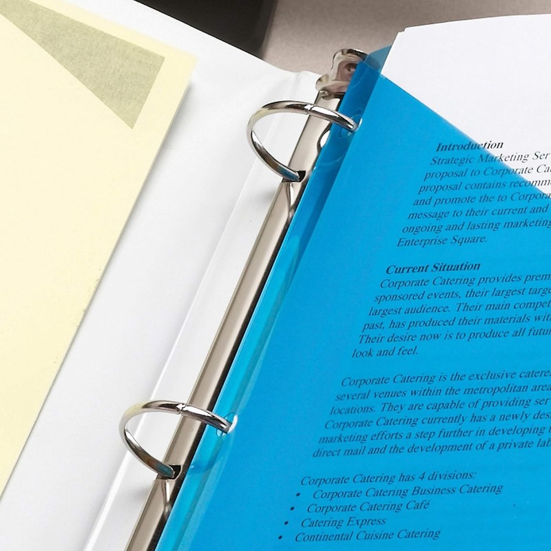 Smead Organized Up Poly Translucent Slash File Jacket, Three-Hole Punched, Lette gallery