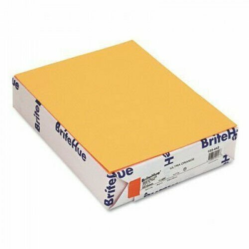 Mohawk BriteHue Multipurpose Colored Paper, 24lb, 8.5 x 11, Ultra Orange, 500 PK