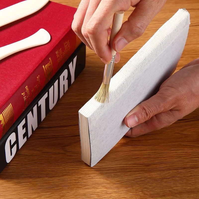Professional Book Binding Kit with Cloth, Tools, and Glue Brush gallery