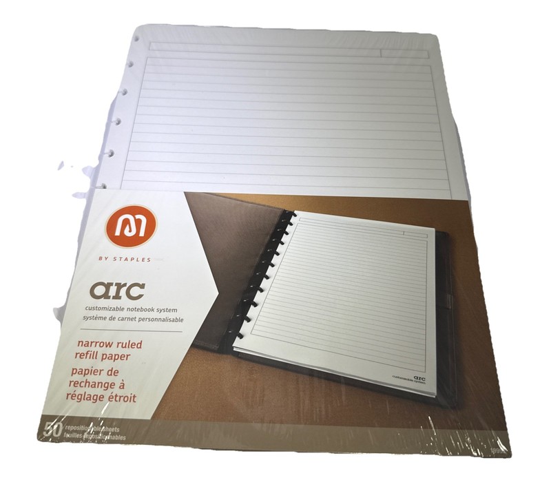 Staples ARC Project Planner Refill Paper 50 Sheets 8.5×11 #19992 Heavy Weight