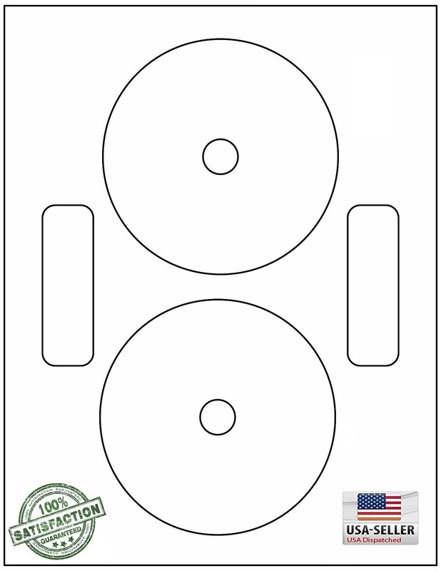 200 Neato Compatible CD/DVD Labels, Matte White Laser InkJet / 100 Sheets