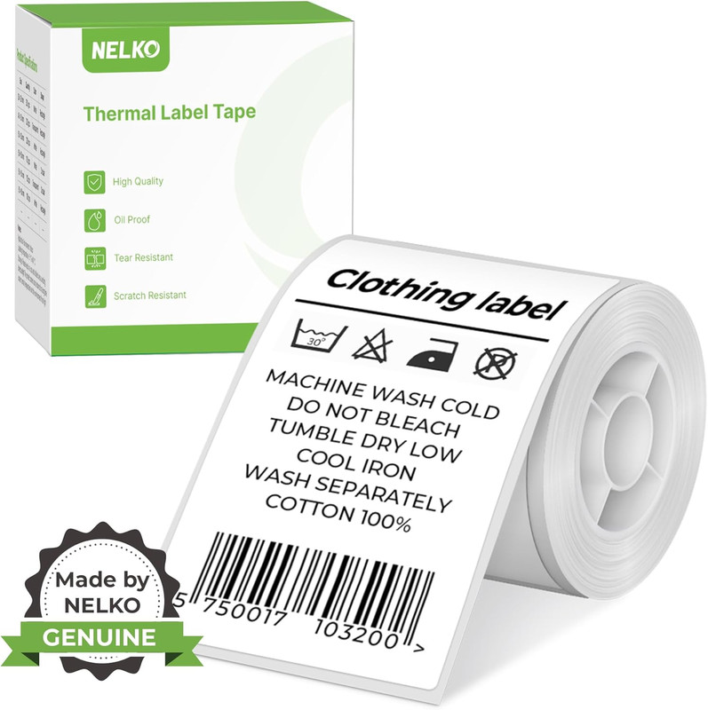 Thermal Labels for Nelko PM220 Label Maker, 2” X 3.15” (50X80Mm) Thermal Stick