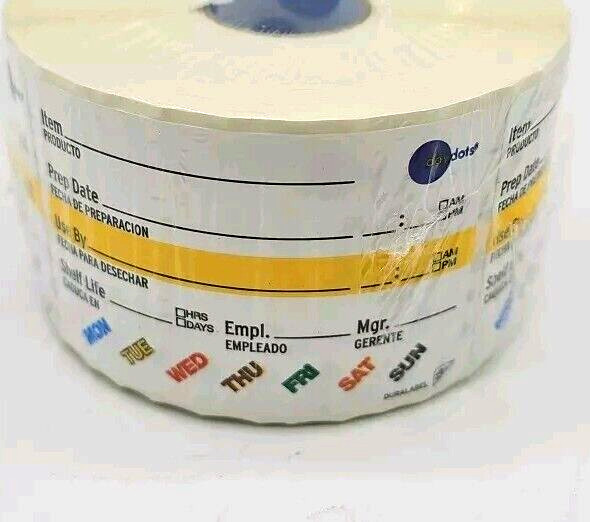 National Checking Item Use By Removable Food Rotation Prep Labels 2×3″ 500 pack
